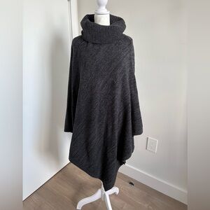 Barefoot Dreams CozyChic Knit Poncho Cowl Neck